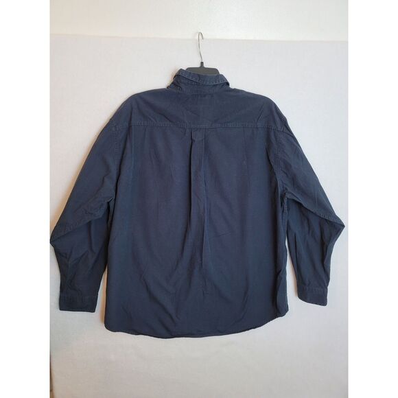 Carhartt Men's 2XL Navy Button Long Sleeve Shirt - Picture 3 of 6